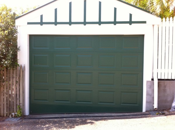 Panel Lift Garage Door (on slanted ground)       
